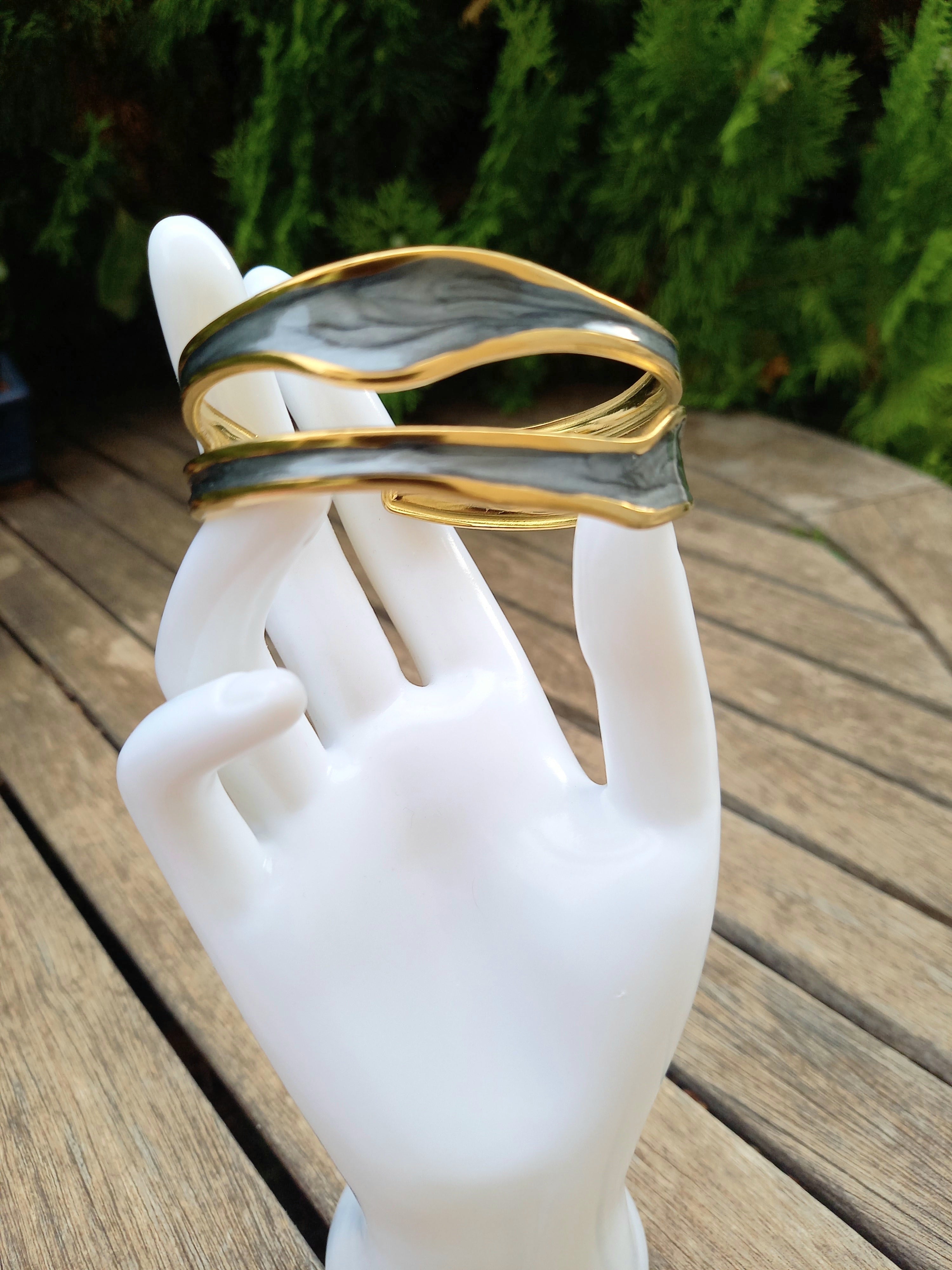 Ensemble bague et bracelet ajustables - Acier inoxydable raffiné