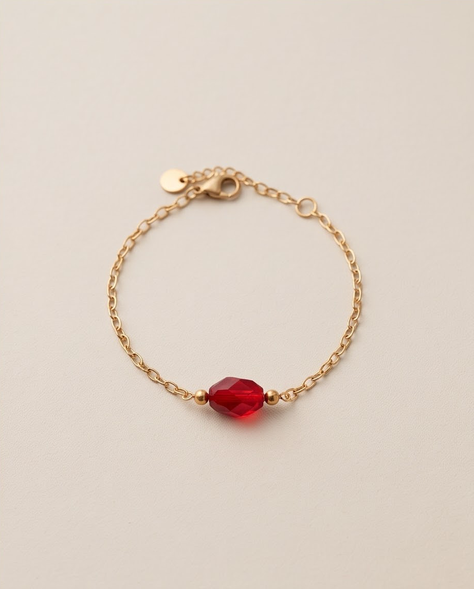 Bracelet et boucles d'oreilles perles en cristal