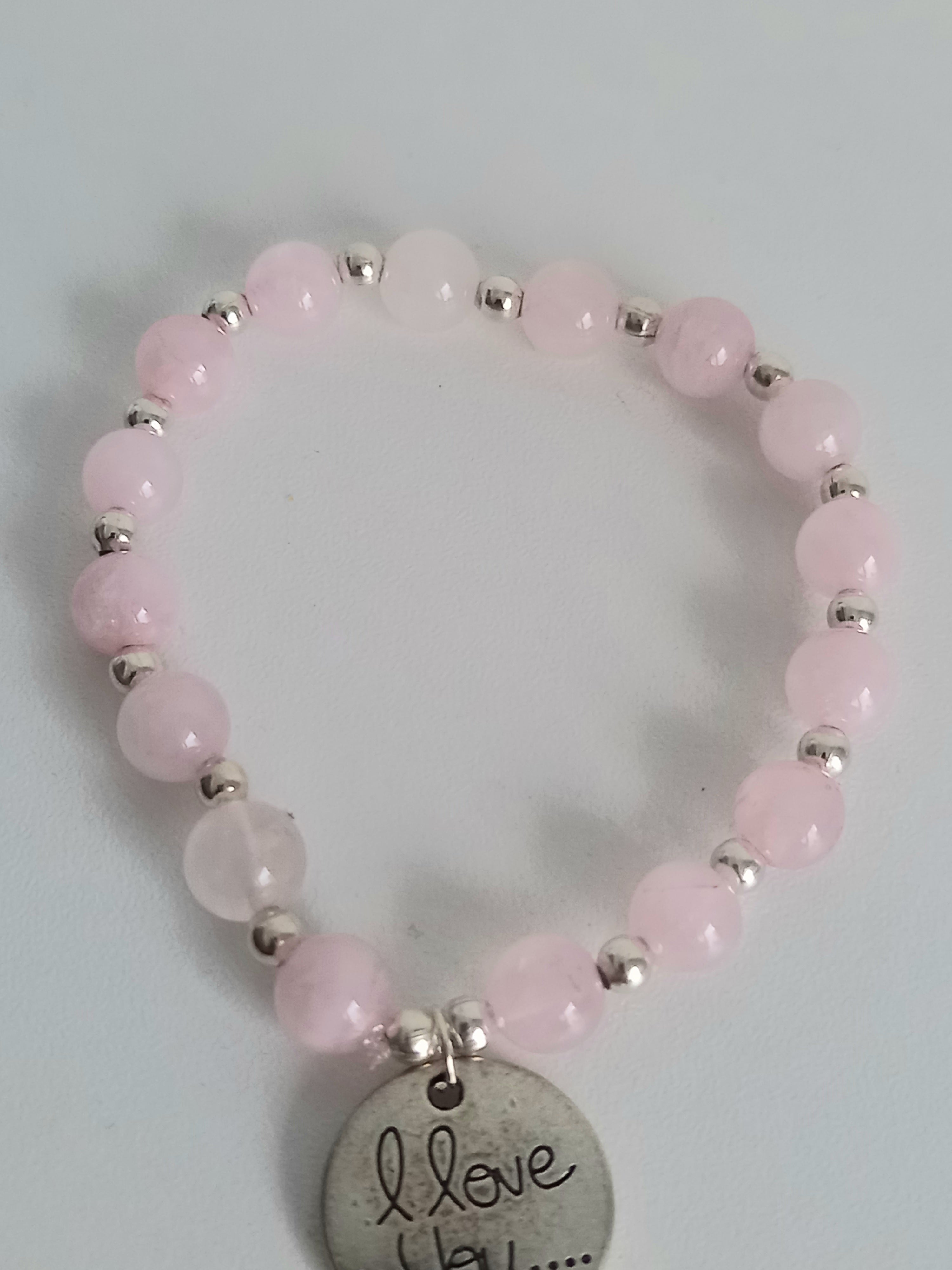 Bracelet lithothérapie love