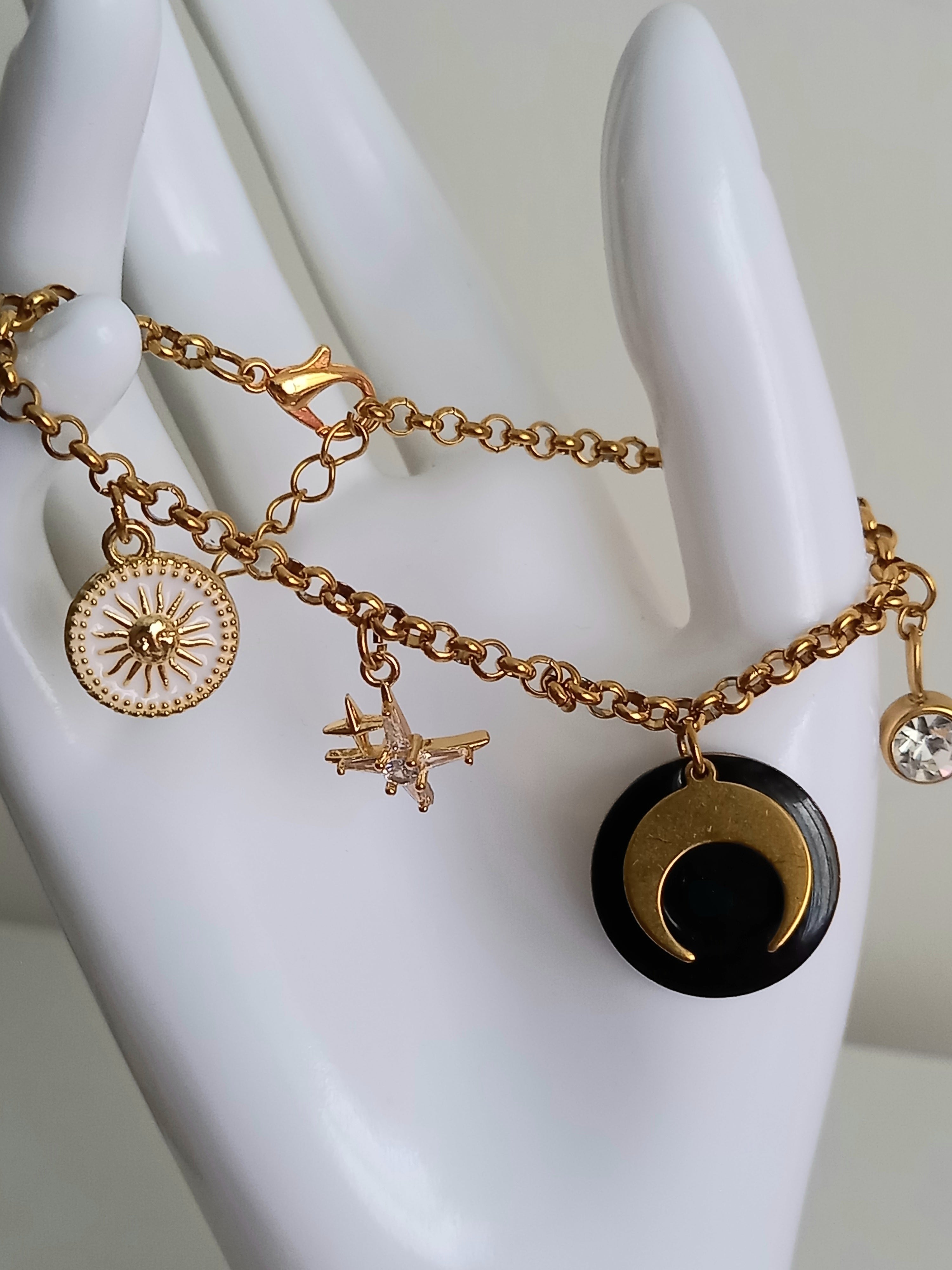 Bracelet acier inoxydable luna