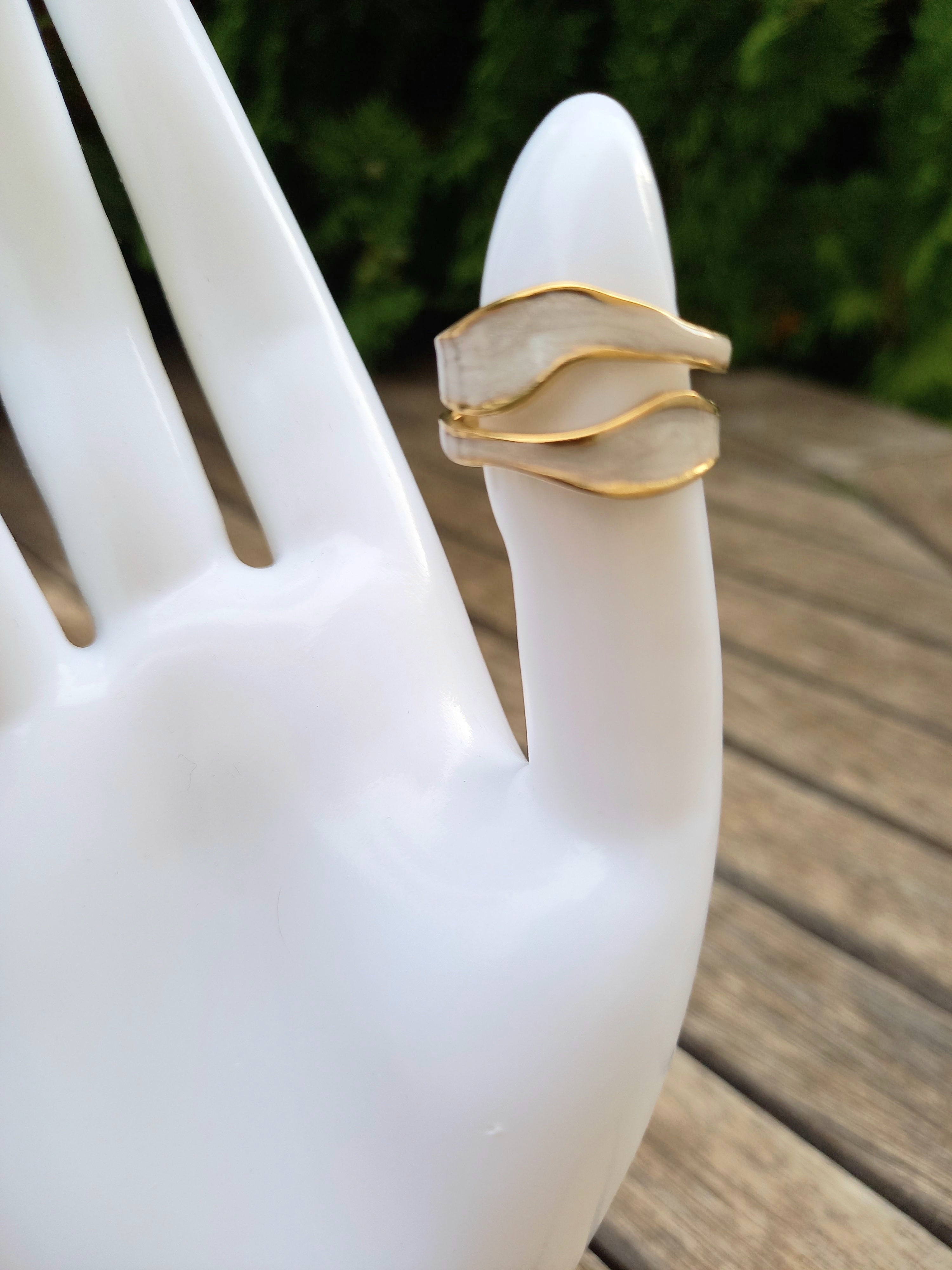 Ensemble bague et bracelet ajustables - Acier inoxydable raffiné