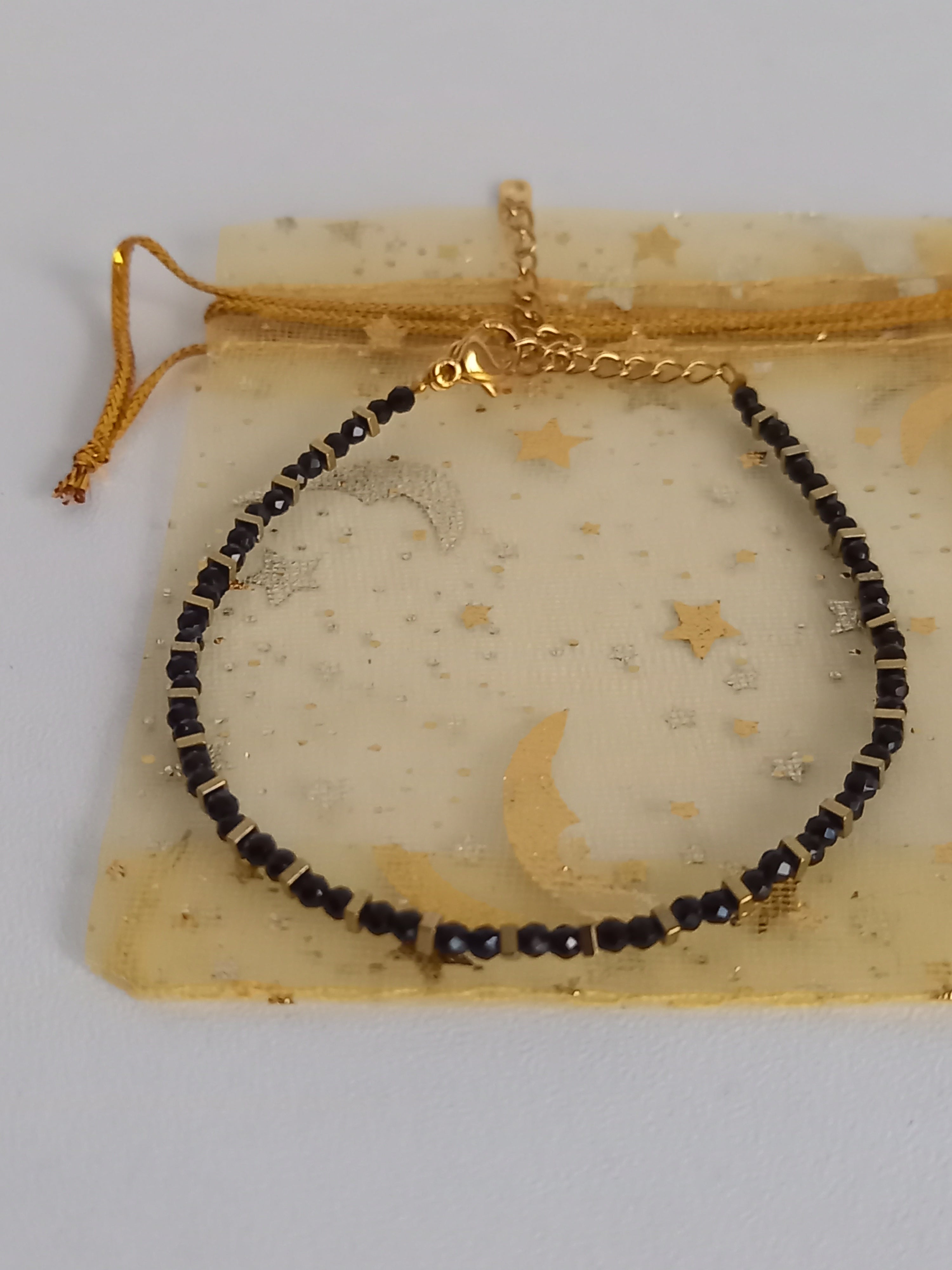 Bracelet acier inoxydable et pierre