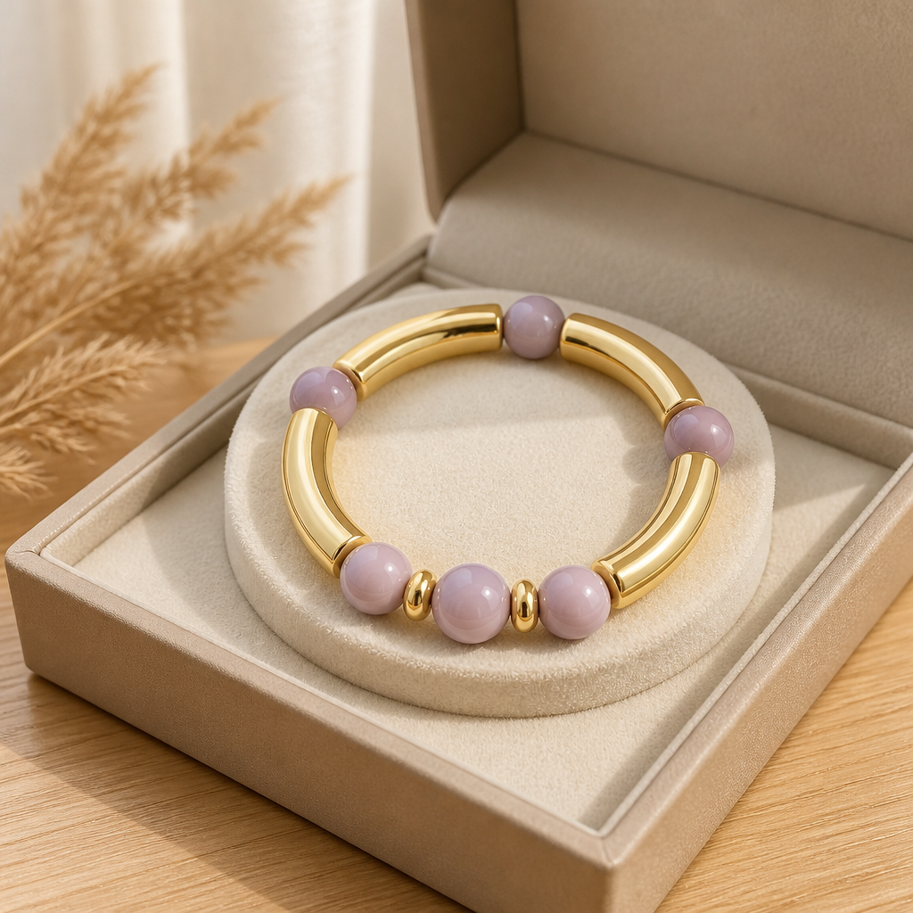 Bracelet élégant verre et lumière