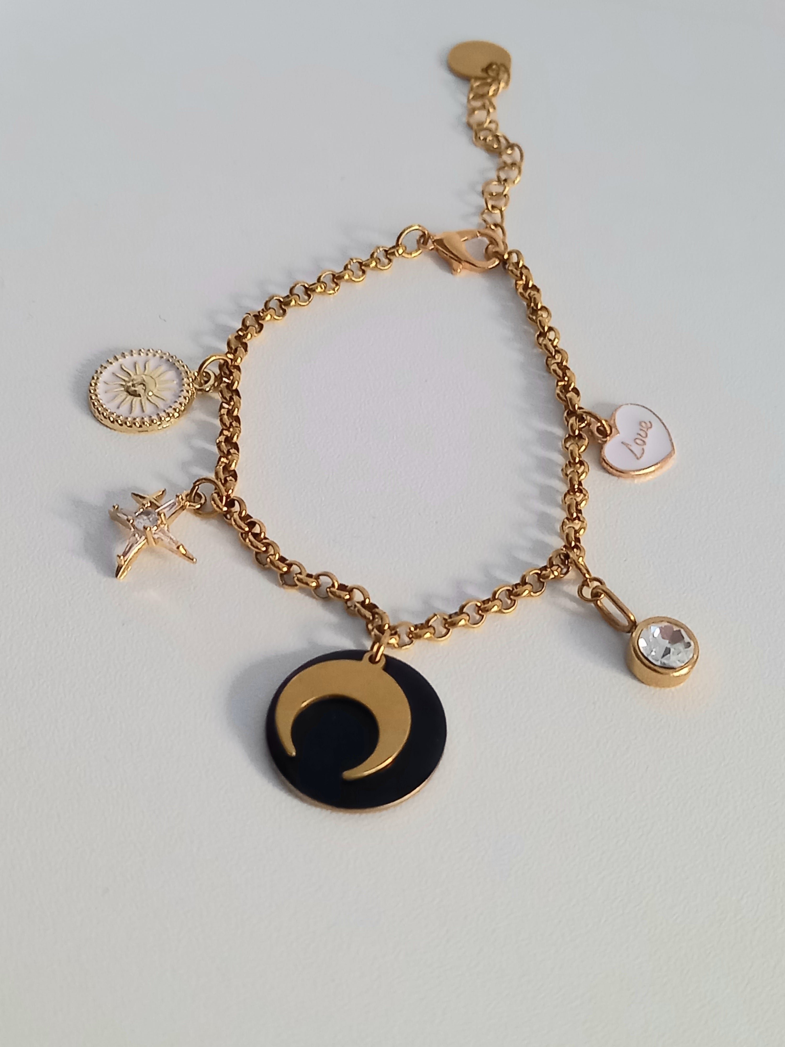 Bracelet acier inoxydable luna