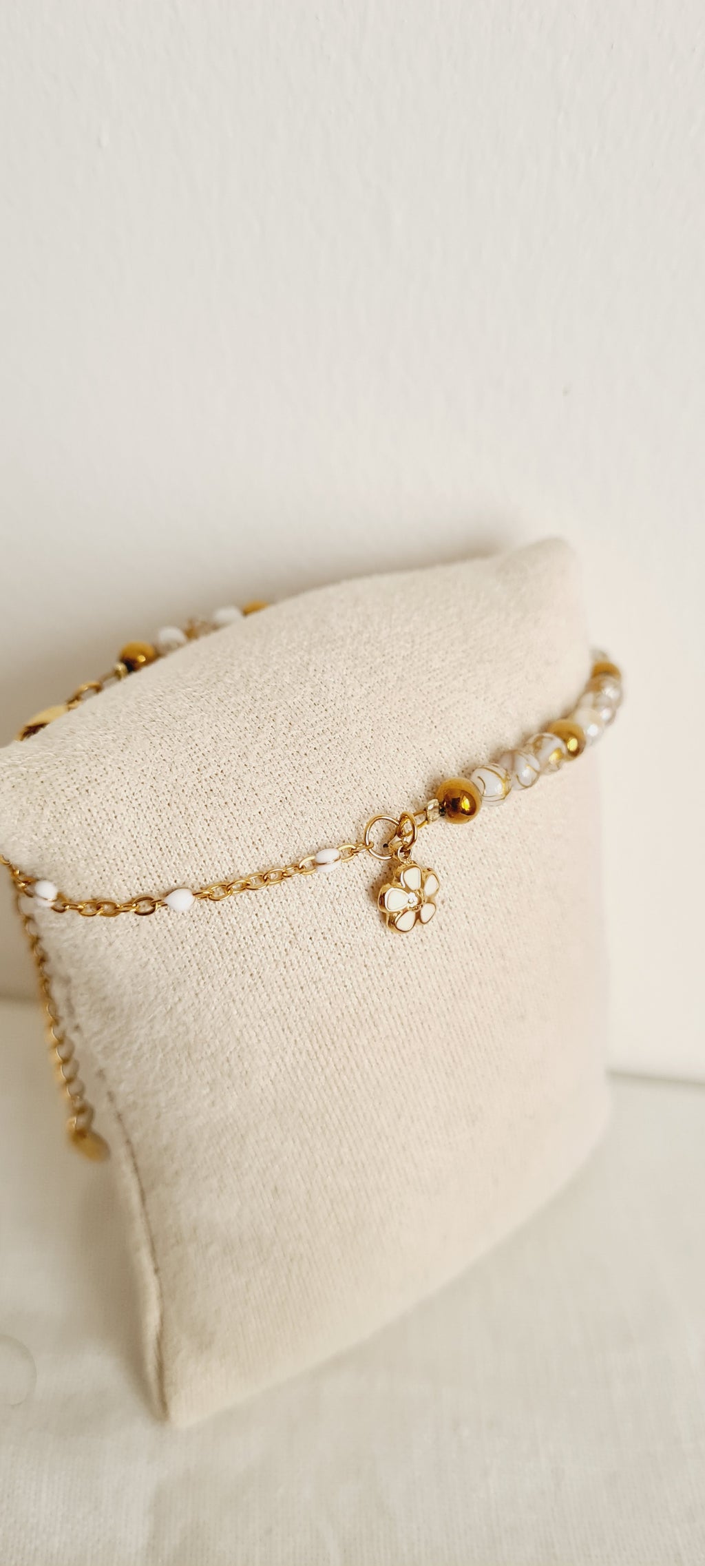 Bracelet Bohème Flora - Perles en Verre Fait Main Femme