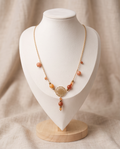Collier Bohème en perles de cornaline , aline