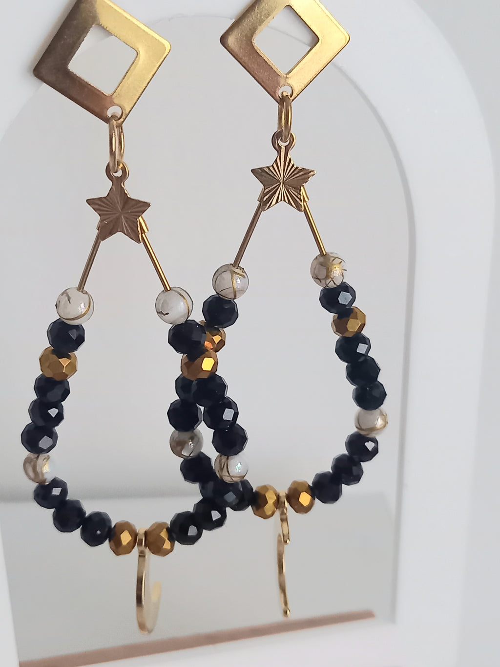 Boucles d'oreilles - Acier inoxydable élégantes soirée